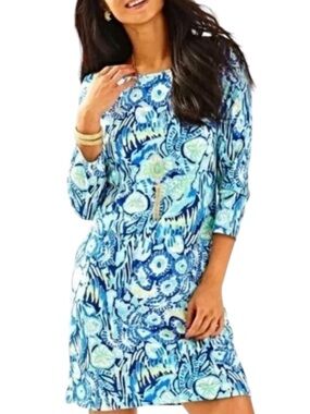 Lily Pulitzer Women’s Blue Green Floral Medium